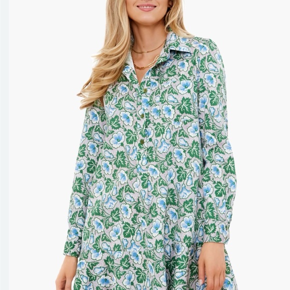 Tuckernuck Blue and Green Floral Dress - Picture 10 of 12